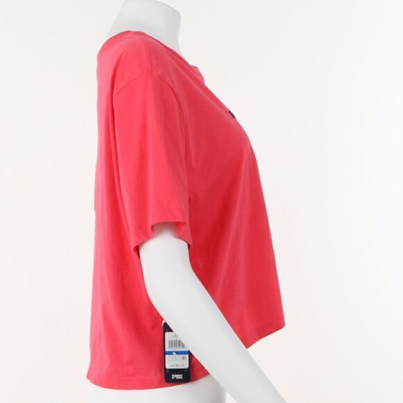 Tommy Jeans Cotton Linear Logo Cropped T-Shirt - Picture 5 of 5